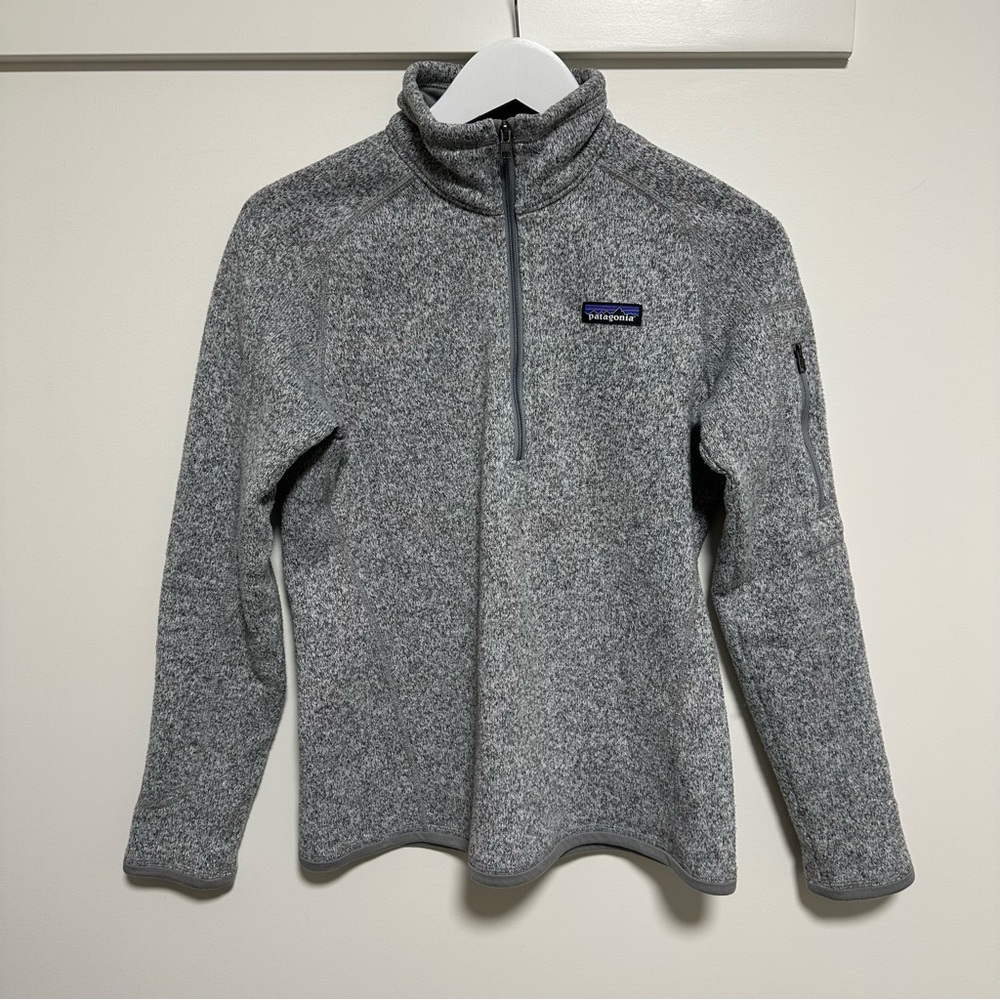 Patagonia Heathered Gray Fleece Jacket